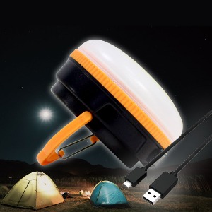 LED 충전 캠핑 고리 랜턴 오렌지 텐트등 WS-500